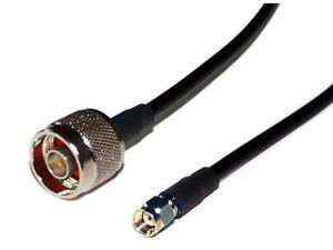 Pigtail extension Cable Wi-Fi Antenna RP-SMA male to N male connector 1ft RG-58 Pigtail extension Cable Wi-Fi Antenna RP-SMA male to N male connector 1ft RG-58