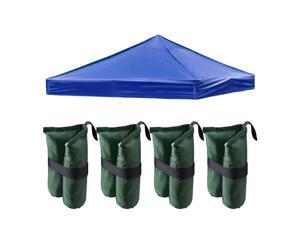 Yescom 10x10 Ft Outdoor Event Pop Up Canopy Tent Top Replacement with 4 Pack Sand Bag