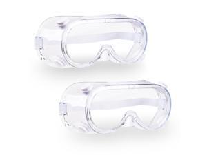 Yescom 2 Pair Disposable Safety Goggles Glasses Anti Fog Protective Eyewear Clear Lens