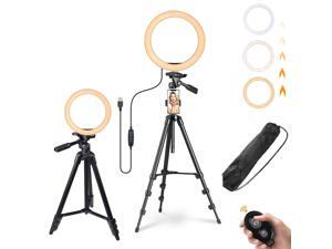 Yescom 10" Dimmable Selfie LED Ring Light with Tripod Stand Phone Holder for Livestream Yescom 10" Dimmable Selfie LED Ring Light with Tripod Stand Phone Holder for Livestream