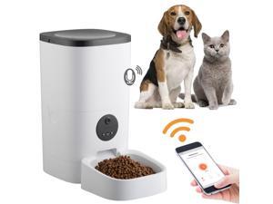 Yescom 6L Smart APP Automatic Pet Feeder 1080P Camera Voice Record Food Dispenser Dog Cat Bowl Yescom 6L Smart APP Automatic Pet Feeder 1080P Camera Voice Record Food Dispenser Dog Cat Bowl