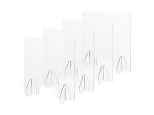 Yescom 4 Pack 24"x24" Acrylic Screen Board Table Guard Barrier Divider Shield Office Yescom 4 Pack 24"x24" Acrylic Screen Board Table Guard Barrier Divider Shield Office