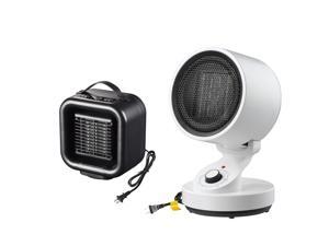 Yescom PTC Ceramic Heater Fan Kit Oscillating Warm & Cool Overheat Protection 2 Pack
