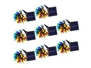 100 LED Solar Powered String Light Static Christmas Patio Outdoor Decor 8 Pack