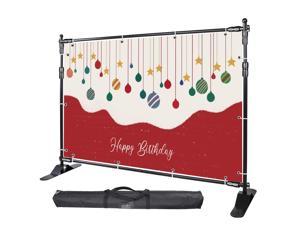 InstaHibit 8x8 ft Banner Stand Adjustable Telescopic Trade Show Display Backdrop