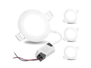 10X Cool White 3W Round LED Recessed Ceiling Panel Down Lights Bulb Lamp Fixture 
