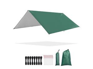 10x10FT Camping Tent Tarp Hammock Rain Fly Waterproof Hiking Backpacking Shelter