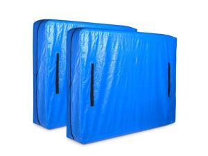 Mattress Bag Cover for Moving Storage Heavy Duty 8 Handles King Size 2 Pack