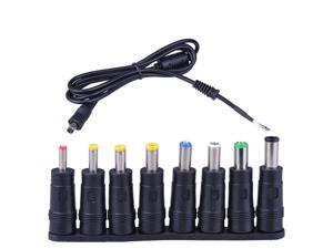 AC 8X Power Plug Connector Adapter w/ Cable for Laptop DC Power Supply Multi-use AC 8X Power Plug Connector Adapter w/ Cable for Laptop DC Power Supply Multi-use