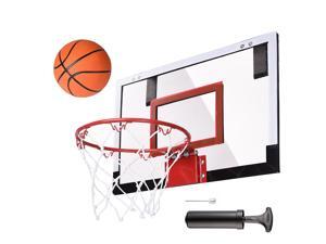 Pro 18x12" Mini Basketball Hoop 5.5" Diameter Hoop Basketball w/ Pump Exercise Sport Pro 18x12" Mini Basketball Hoop 5.5" Diameter Hoop Basketball w/ Pump Exercise Sport