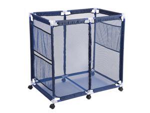 35"x22"x33" Mesh Pool Storage Bin Rolling Storage Cart Float Goggles Container Organizer Metal Frame 35"x22"x33" Mesh Pool Storage Bin Rolling Storage Cart Float Goggles Container Organizer Metal Frame
