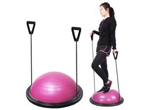 Yoga Exericse Balance Trainer Step Ball 59cm w/ Strings & Pump Pink Yoga Exericse Balance Trainer Step Ball 59cm w/ Strings & Pump Pink