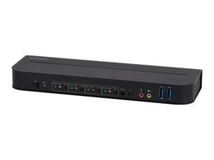Monoprice Blackbird 4K HDMI 2.0 and USB 3.0 4x1 KVM Switch, 4K@60Hz, HDR, YCbCr 4:4:4, HDCP 2.2, Share 4 Computers with 1 Keyboard Mouse Monitor Printer