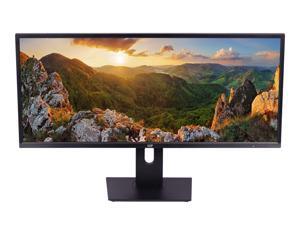Monoprice 34" CrystalPro 2K UWQHD Monitor - 2K@60Hz, HDMI, DisplayPort, Height Adjustable Stand, VA, 100x100 VESA, for Business and Gaming