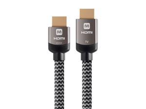 Monoprice HDMI Cable  25 feet  Gray  High Speed Active Chipset 4K60Hz 18Gbps 26AWG CL3 Rated Compatible with Apple TV  Roku  BluRay Disc  PS4 and More  Luxe Series