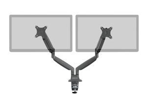 Monoprice Smooth Full Motion Dual Monitor Adjustable Gas Spring Desk Mount - Black For Large Screens, Supports Up To 34 inch Monitors, Max 19.8 LBS Weight Per Display - Workstream Collection Monoprice Smooth Full Motion Dual Monitor Adjustable Gas Spring Desk Mount - Black For Large Screens, Supports Up To 34 inch Monitors, Max 19.8 LBS Weight Per Display - Workstream Collection