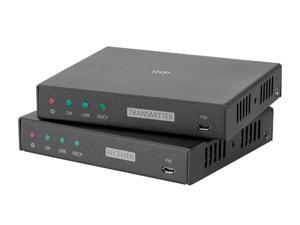 Monoprice Blackbird 4K HDBaseT Extender, 4K at 100m, USB KVM, HDCP 2.2, PoC, EDID