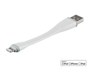 Monoprice Short Length Apple MFi Certified Lightning to USB Charge & Sync Cable 4.25in White, iPhone X 8 8 Plus 7 7 Plus 6s 6 SE 5s, iPad, Pro, Air 2 Monoprice Short Length Apple MFi Certified Lightning to USB Charge & Sync Cable 4.25in White, iPhone X 8 8 Plus 7 7 Plus 6s 6 SE 5s, iPad, Pro, Air 2