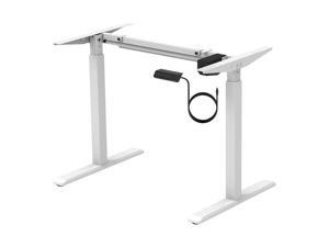 Monoprice Height Adjustable Sit Stand Riser Table Desk Frame - White With Electric Single Motor, Compatible With Desktops From 39 Inches Up To 63 Inches Wide - Workstream Collection Monoprice Height Adjustable Sit Stand Riser Table Desk Frame - White With Electric Single Motor, Compatible With Desktops From 39 Inches Up To 63 Inches Wide - Workstream Collection