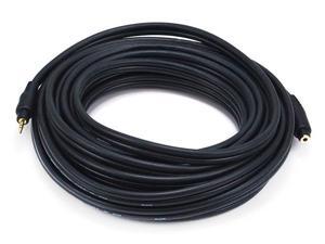 Monoprice 35ft Premium 3.5mm Stereo Male to 3.5mm Stereo Female 22AWG Extension Cable (Gold Plated) - Black Monoprice 35ft Premium 3.5mm Stereo Male to 3.5mm Stereo Female 22AWG Extension Cable (Gold Plated) - Black