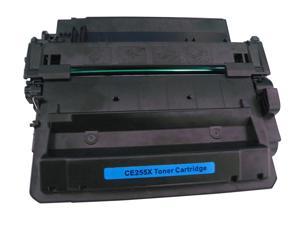 Monoprice Remanufactured HP CE255X Laser Toner Black For use in LaserJet P3015 P3015dn P3015n P3015x P3015d P3010