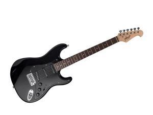 Monoprice Indio Cali Classic Electric Guitar - Black, With Gig Bag Monoprice Indio Cali Classic Electric Guitar - Black, With Gig Bag