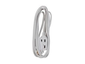 Monoprice 16/2 SPT-2 3-outlet Household Extension Cord - 6 Feet - White Ideal For Small Appliances At Home And For Connecting Holiday Lights