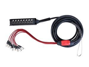 Monoprice 8-Channel Snake 8x0 XLR Stage Box - 32.3 Feet With Locking XLR-Female Connectors - Stage Right Series Monoprice 8-Channel Snake 8x0 XLR Stage Box - 32.3 Feet With Locking XLR-Female Connectors - Stage Right Series