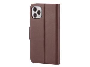 Monoprice iPhone 11 Pro Max (6.5) PU Leather Wallet Case - Chocolate - Magnetic Cover, Integrated Stand, With Built-In Card Slots - FORM Collection Monoprice iPhone 11 Pro Max (6.5) PU Leather Wallet Case - Chocolate - Magnetic Cover, Integrated Stand, With Built-In Card Slots - FORM Collection