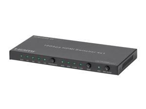 Monoprice Blackbird 4K HDMI Switch, 4x1, HDR, 18G, 4K@60Hz, 1080p@60Hz, YCbCr 4:4:4, HDCP 2.2, Toslink and Analog Audio Extractor Monoprice Blackbird 4K HDMI Switch, 4x1, HDR, 18G, 4K@60Hz, 1080p@60Hz, YCbCr 4:4:4, HDCP 2.2, Toslink and Analog Audio Extractor