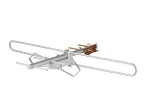Monoprice Round Tube Attic or Outdoor VHF And UHF HDTV Antenna, 60 Mile Range, Anti-Rust, Waterproof and Weather Resistant Monoprice Round Tube Attic or Outdoor VHF And UHF HDTV Antenna, 60 Mile Range, Anti-Rust, Waterproof and Weather Resistant