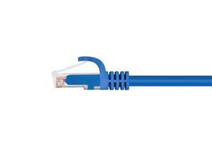 Monoprice Flexboot Cat5e Ethernet Patch Cable - Network Internet Cord - RJ45, Stranded, 350Mhz, UTP, Pure Bare Copper Wire, 24AWG, 20ft, Blue