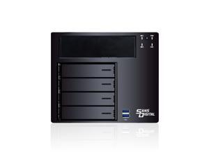 Mini-ITX 4Bay NAS Enclosure Hot Swap 4 Bay With 5.25" Drive Bay Opening Mini-ITX 4Bay NAS Enclosure Hot Swap 4 Bay With 5.25" Drive Bay Opening