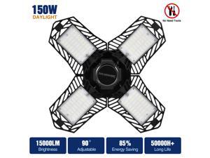 Garage lights ceiling led 150W LED Garage Lighting - 15000LM LED Four-Leaf Garage Ceiling Light Fixtures,
LED Shop Light with Adjustable Multi-Position Panels, Triple Glow Light for Garage, Workshop Garage lights ceiling led 150W LED Garage Lighting - 15000LM LED Four-Leaf Garage Ceiling Light Fixtures,
LED Shop Light with Adjustable Multi-Position Panels, Triple Glow Light for Garage, Workshop