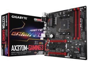 Gigabyte AMD AX370M Gaming 3 Socket AM4 DDR4 Micro ATX Motherboard (GA-AX370M-GAMING 3)