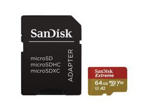 Vermaken een keer Uitgaan SanDisk Extreme 64GB microSDXC Flash Card Model SDSQXA2-064G-GN6AA -  Newegg.com