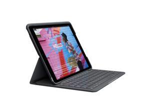 Logitech Slim Folio - Keyboard and folio case - Bluetooth - UK English - graphite - for Apple 10.2-inch iPad (7th genera Logitech Slim Folio - Keyboard and folio case - Bluetooth - UK English - graphite - for Apple 10.2-inch iPad (7th genera