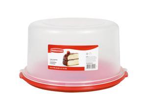 Clear/Red Top Round Cake Keeper