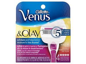 Gillette Venus & Olay Women's Razor Blade Refills, Sugarberry, 4 Count Gillette Venus & Olay Women's Razor Blade Refills, Sugarberry, 4 Count