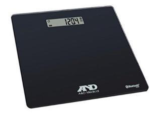 A&D Medical Wireless Connected Weight Scale, Black (UC-352BLE)