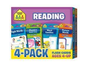 School Zone Reading Flash Cards 4 Pk 04045 School Zone Reading Flash Cards 4 Pk 04045