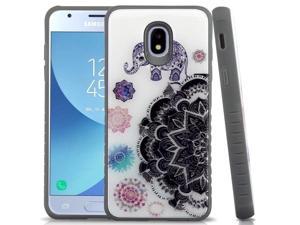 Samsung Galaxy J3 V 2018 J3 Star J3 Achieve J337 - Tribal Elephant Hybrid Case