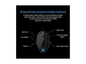 Logitech DAEDALUS PRIME MOBA Tuned 6 Programming Buttons Backlight Four-speed Adjustable Rhombus Wired Optical E-sports Gaming Mouse 4000DPI for Accurate game mouse mice Logitech DAEDALUS PRIME MOBA Tuned 6 Programming Buttons Backlight Four-speed Adjustable Rhombus Wired Optical E-sports Gaming Mouse 4000DPI for Accurate game mouse mice