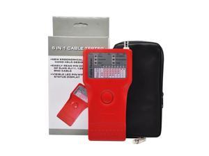 5 in 1 Network Cable Tester Fault Locator Tracker RJ45 RJ11 1394 BNC USB