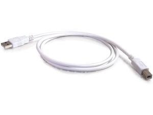 C2G 3m USB A to B Cable - Printer Cable - USB Cable - USB 2.0 - 10ft White - Type A Male - Type B Male - 10ft - White C2G 3m USB A to B Cable - Printer Cable - USB Cable - USB 2.0 - 10ft White - Type A Male - Type B Male - 10ft - White