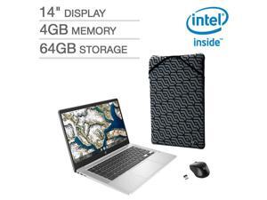 HP 14" Chromebook Bundle - Intel Celeron - 1080p - Bonus Sleeve & Wireless Mouse
14a-na0023cl Laptop Notebook 4GB Memory 64GB Storage HP 14" Chromebook Bundle - Intel Celeron - 1080p - Bonus Sleeve & Wireless Mouse
14a-na0023cl Laptop Notebook 4GB Memory 64GB Storage
