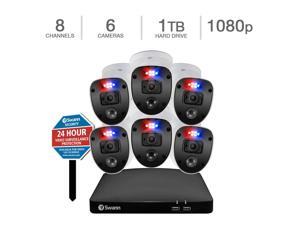 Swann Enforcer 8-Channel, 6-Camera Indoor/Outdoor Wired 1080p Full HD 1TB DVR Security System with Yard Stake
CODV8-46806SLY-US Swann Enforcer 8-Channel, 6-Camera Indoor/Outdoor Wired 1080p Full HD 1TB DVR Security System with Yard Stake
CODV8-46806SLY-US