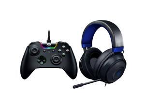 razer xbox wolverine tournament edition controller and kraken headset