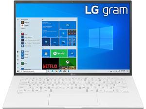 LG Gram Thin & Light Laptop - 14" IPS WUXGA (1920 x 1200) 11th Gen Intel Core i5 1135G7 CPU, Intel Iris Xe Graphics, 8GB RAM, 256GB NVMe SSD, 25.5 Hour Battery - 14Z90P-K.AAW5U1 - White (2021) PC LG Gram Thin & Light Laptop - 14" IPS WUXGA (1920 x 1200) 11th Gen Intel Core i5 1135G7 CPU, Intel Iris Xe Graphics, 8GB RAM, 256GB NVMe SSD, 25.5 Hour Battery - 14Z90P-K.AAW5U1 - White (2021) PC