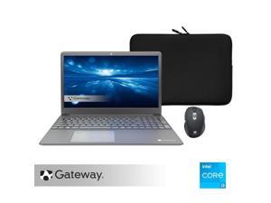 Gateway 15.6" Ultra Slim Notebook with Carrying Case & Wireless Mouse, FHD, Intel® Core i3-1115G4, Dual Core, 4GB Memory, 128GB SSD, Tuned by THX Audio, 1.0MP Webcam, HDMI, Cortana, Windows 11 S